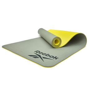 Reebok Yogamatte Doppelseitige - 6mm (Farbe: Grün)