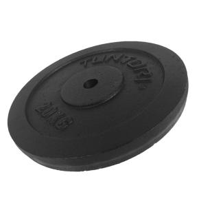 Tunturi Hantelscheiben Standard 30mm schwartz (Gewicht: 20kg, Format: Einheit)
