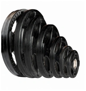 Body Solid Tools Set für Olympic 4-Griff  Gummi Hantelscheibe schwarz