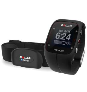 Polar Herzfrequenzuhr M400 Schwarz + H7 Herzfrequenz-Sensor