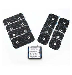 Pack Compex Batería + 8 Electrodos 5x5 cm + 4 Electrodos 5x10 cm
