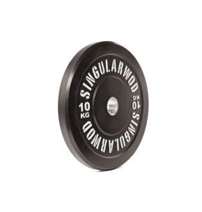 Singular WOD Olympische Hantelscheiben Bumper Training schwarz (Gewicht: 10kg)