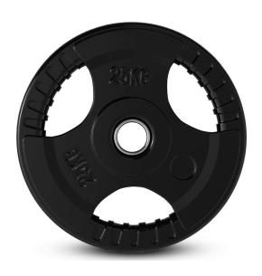 Gummischeibe tri grip fitnessdigital 25kg (Gewicht: 25kg)