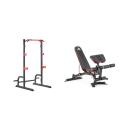 Rack de sentadillas Adidas Power Rack + Utility Bench + Preacher Pad & Leg Extension