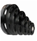 Body Solid Tools Set für Olympic 4-Griff  Gummi Hantelscheibe schwarz