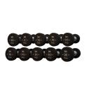 Set von 20 runden Gummihanteln 2,5-25 kg ION fitness